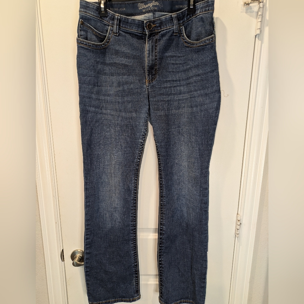 Wrangler Willow Riding Jeans Bootcut Stretch Denim Size 15x34 Western